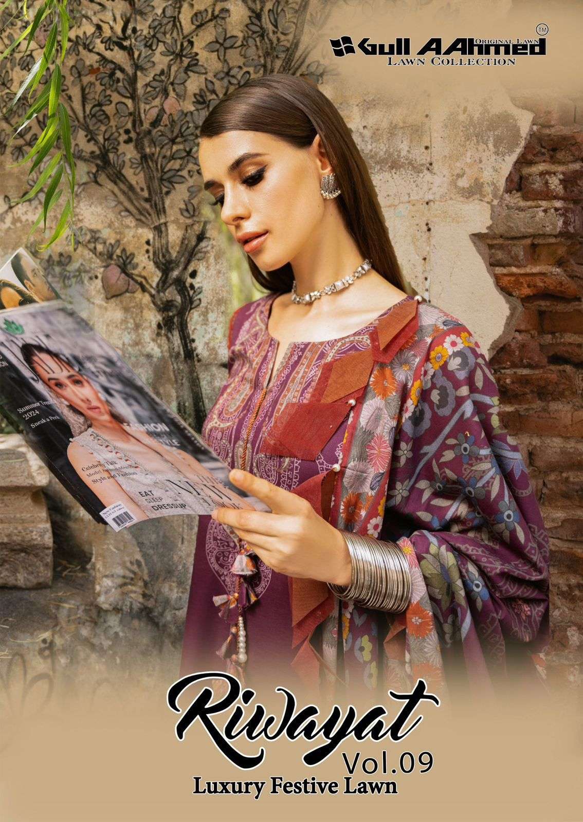 LAWN COLLECTION  PRESENTS  RIWAYAT VOL-09 BY GULL AAHMED